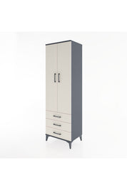 Hyperion Dolap 2 Raflı 3 Çekmeceli Tek Askılı 60x44x195 - S59M103V4B