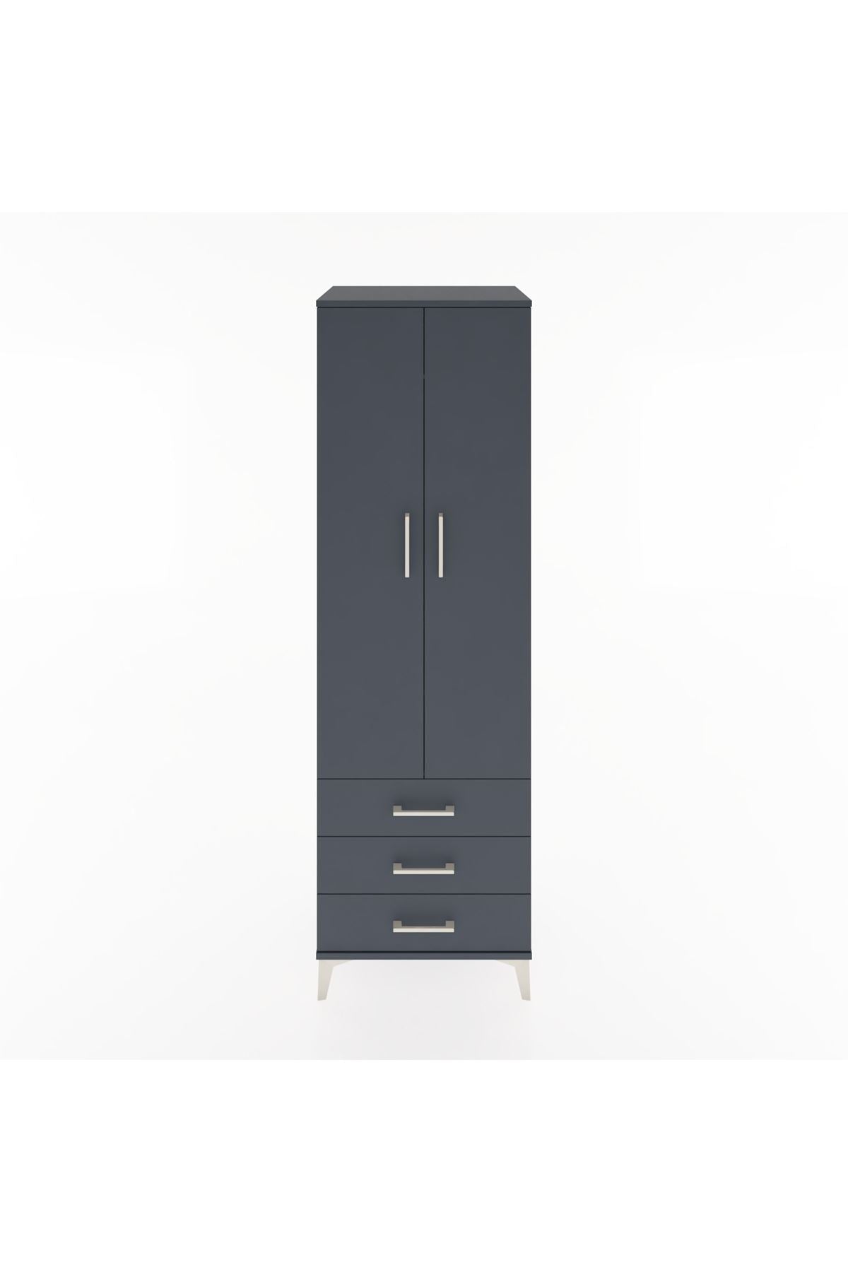 Hyperion Dolap 2 Raflı 3 Çekmeceli Tek Askılı 60x44x195 - S59M103V5B