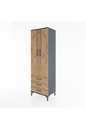Hyperion Dolap 2 Raflı 3 Çekmeceli Tek Askılı 60x44x195 - S59M103V6B