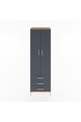 Hyperion Dolap 2 Raflı 3 Çekmeceli Tek Askılı 60x44x195