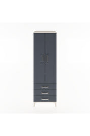 Hyperion Dolap 4 Raflı 3 Çekmeceli 2 Kapaklı 60x44x195 - S59M104V2B