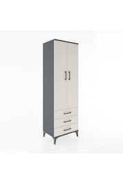 Hyperion Dolap 4 Raflı 3 Çekmeceli 2 Kapaklı 60x44x195 - S59M104V4B