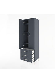 Hyperion Dolap 4 Raflı 3 Çekmeceli 2 Kapaklı 60x44x195 - S59M104V5B