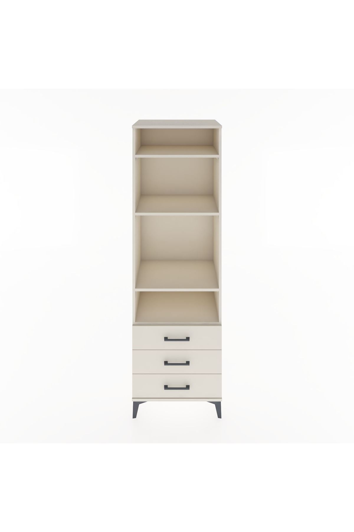 Hyperion Dolap 4 Raflı 3 Çekmeceli 60x44x195 - S59M105V1B