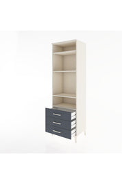Hyperion Dolap 4 Raflı 3 Çekmeceli 60x44x195 - S59M105V2B