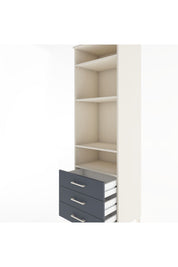Hyperion Dolap 4 Raflı 3 Çekmeceli 60x44x195 - S59M105V2B
