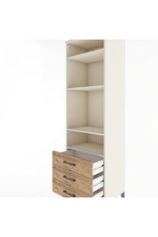 Hyperion Dolap 4 Raflı 3 Çekmeceli 60x44x195 - S59M105V3B