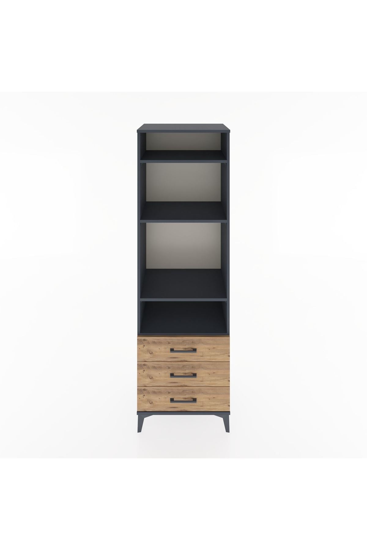 Hyperion Dolap 4 Raflı 3 Çekmeceli 60x44x195 - S59M105V6B