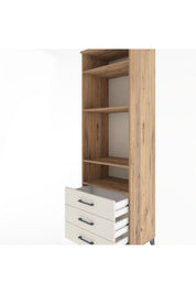 Hyperion Dolap 4 Raflı 3 Çekmeceli 60x44x195 - S59M105V7B