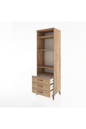 Hyperion Dolap 4 Raflı 3 Çekmeceli 60x44x195 - S59M105V9B