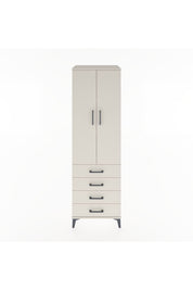 Hyperion Dolap 3 Raflı 4 Çekmeceli 2 Kapaklı 60x44x195 - S59M107V1B