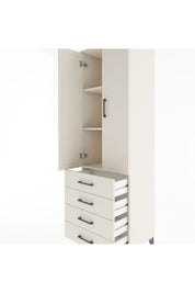 Hyperion Dolap 3 Raflı 4 Çekmeceli 2 Kapaklı 60x44x195 - S59M107V1B
