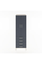 Hyperion Dolap 3 Raflı 4 Çekmeceli 2 Kapaklı 60x44x195 - S59M107V2B