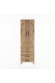 Hyperion Dolap 3 Raflı 4 Çekmeceli 2 Kapaklı 60x44x195 - S59M107V3B