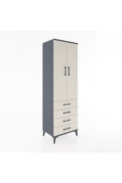 Hyperion Dolap 3 Raflı 4 Çekmeceli 2 Kapaklı 60x44x195 - S59M107V4B