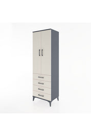 Hyperion Dolap 3 Raflı 4 Çekmeceli 2 Kapaklı 60x44x195 - S59M107V4B