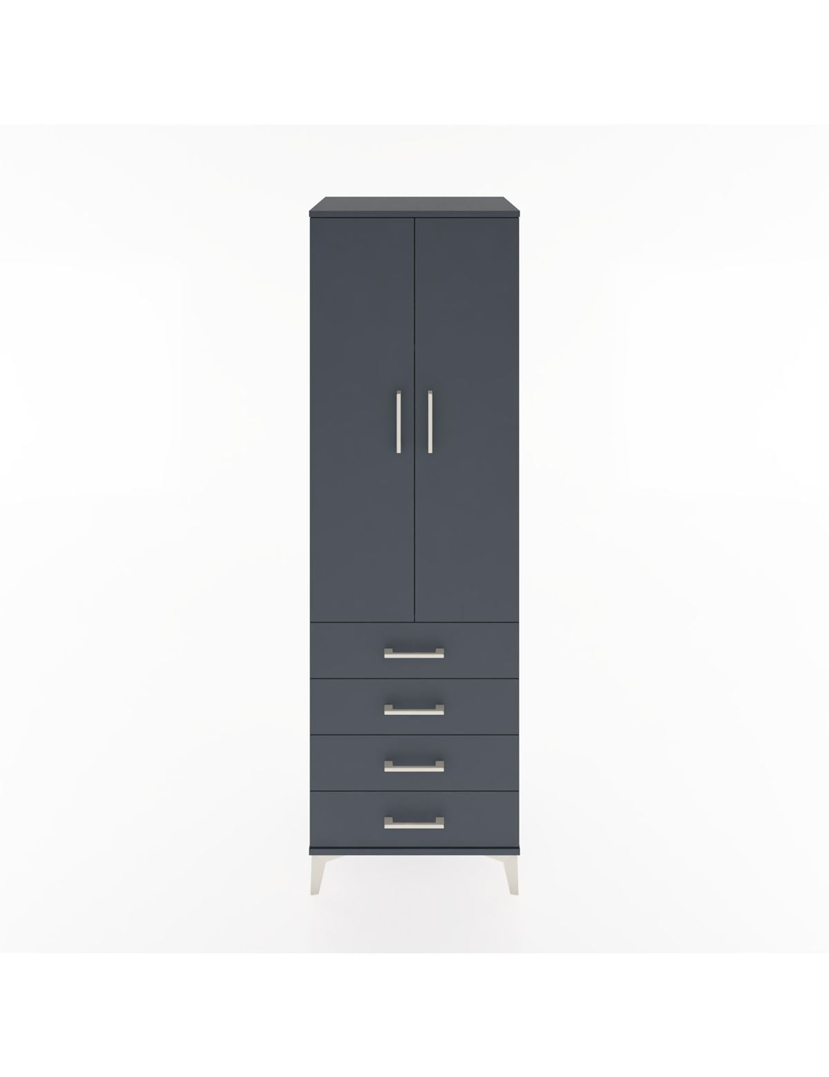 Hyperion Dolap 3 Raflı 4 Çekmeceli 2 Kapaklı 60x44x195 - S59M107V5B
