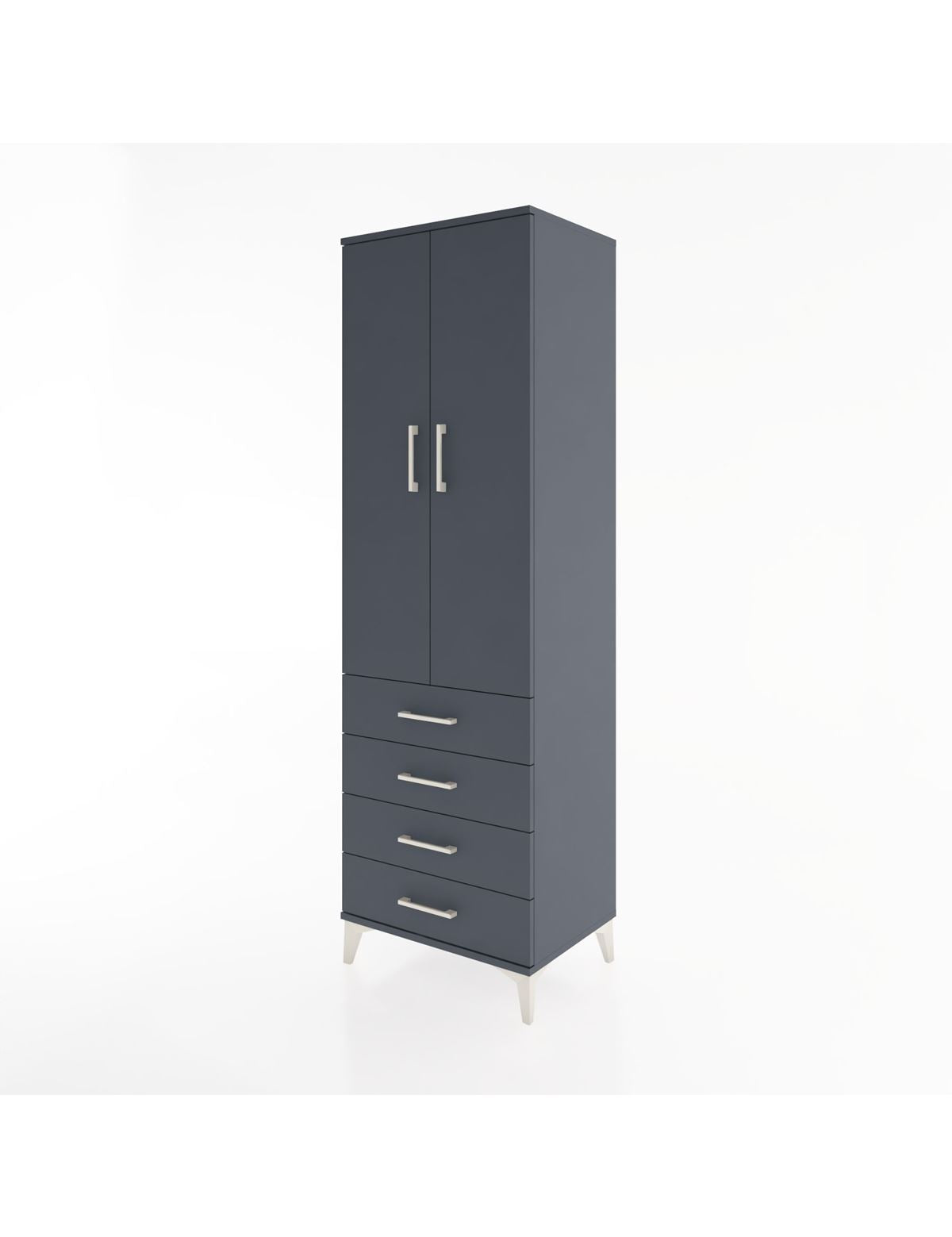Hyperion Dolap 3 Raflı 4 Çekmeceli 2 Kapaklı 60x44x195 - S59M107V5B