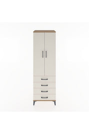 Hyperion Dolap 3 Raflı 4 Çekmeceli 2 Kapaklı 60x44x195 - S59M107V7B