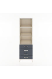 Hyperion Dolap 3 Raflı 4 Çekmeceli 60x44x195 - S59M108V2B