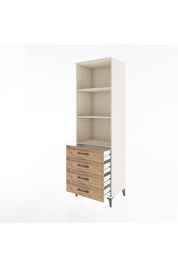 Hyperion Dolap 3 Raflı 4 Çekmeceli 60x44x195 - S59M108V3B