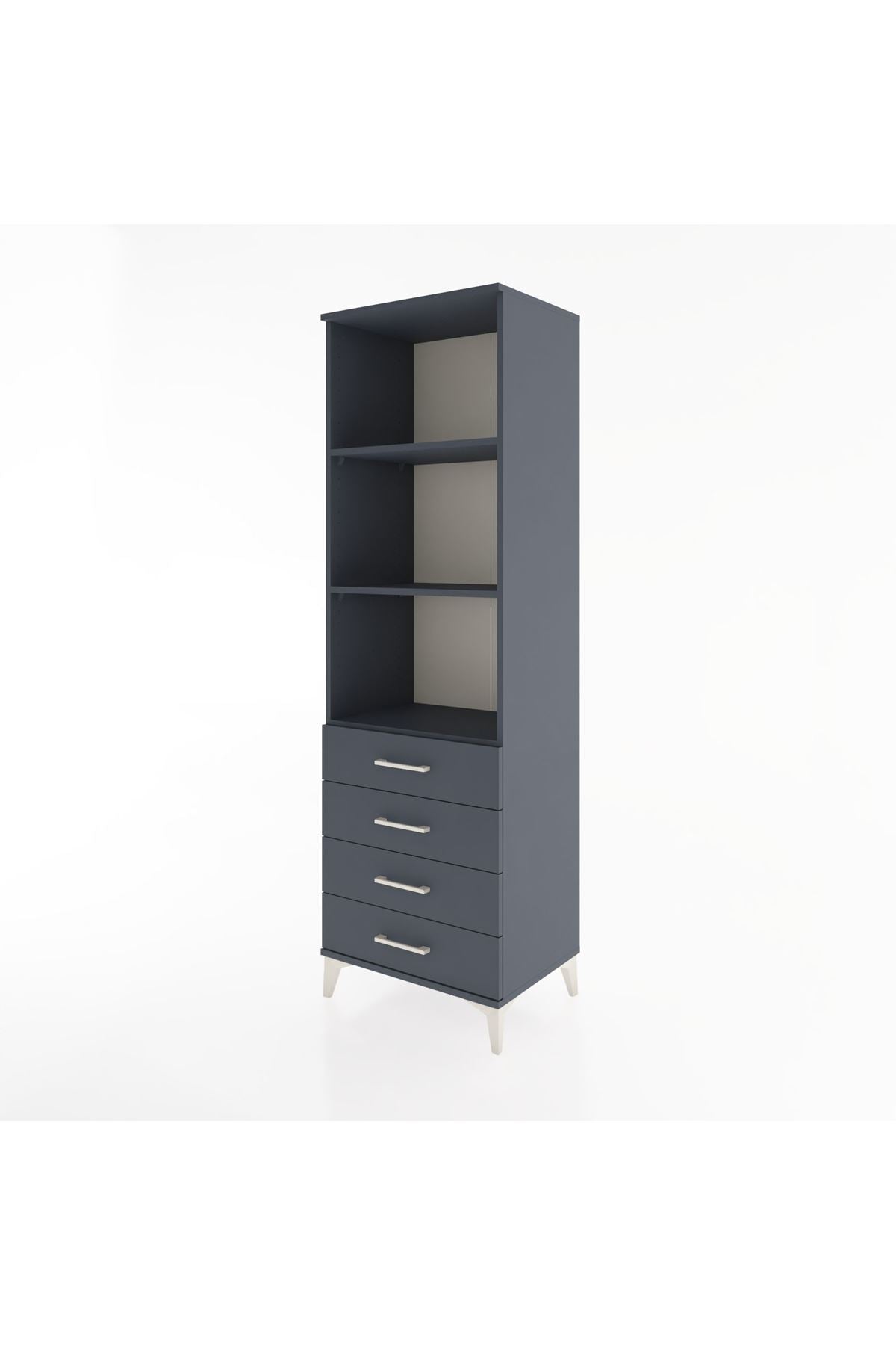 Hyperion Dolap 3 Raflı 4 Çekmeceli 60x44x195 - S59M108V5B