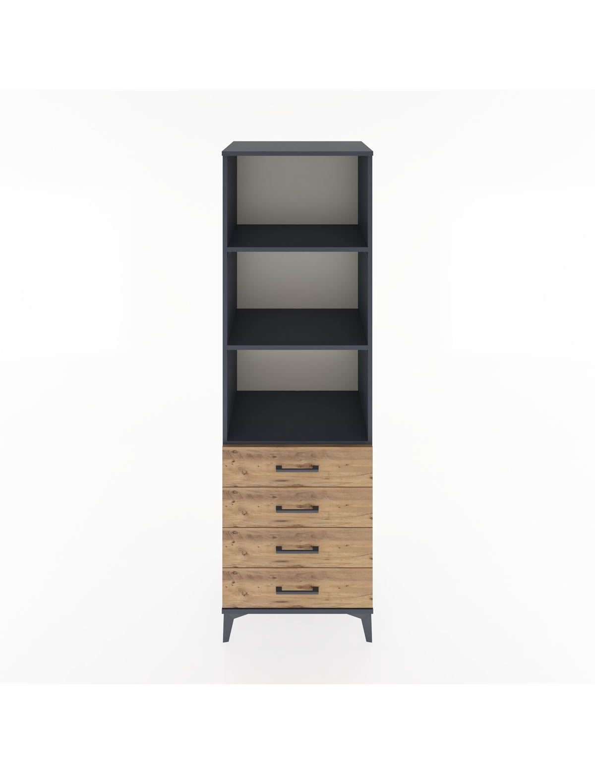 Hyperion Dolap 3 Raflı 4 Çekmeceli 60x44x195 - S59M108V6B