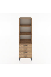 Hyperion Dolap 3 Raflı 4 Çekmeceli 60x44x195 - S59M108V9B
