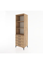 Hyperion Dolap 3 Raflı 4 Çekmeceli 60x44x195 - S59M108V9B