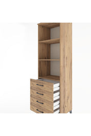 Hyperion Dolap 3 Raflı 4 Çekmeceli 60x44x195 - S59M108V9B