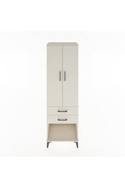 Hyperion Dolap Tek Raflı 2 Çekmeceli Tek Askılı 60x44x195 - S59M109V1B