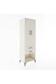 Hyperion Dolap Tek Raflı 2 Çekmeceli Tek Askılı 60x44x195 - S59M109V1B