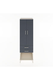 Hyperion Dolap Tek Raflı 2 Çekmeceli Tek Askılı 60x44x195 - S59M109V2B