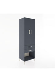 Hyperion Dolap Tek Raflı 2 Çekmeceli Tek Askılı 60x44x195 - S59M109V5B