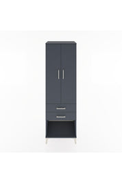 Hyperion Dolap Tek Raflı 2 Çekmeceli Tek Askılı 60x44x195 - S59M109V5B