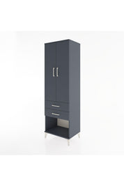 Hyperion Dolap Tek Raflı 2 Çekmeceli Tek Askılı 60x44x195 - S59M109V5B