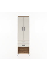 Hyperion Dolap Tek Raflı 2 Çekmeceli Tek Askılı 60x44x195