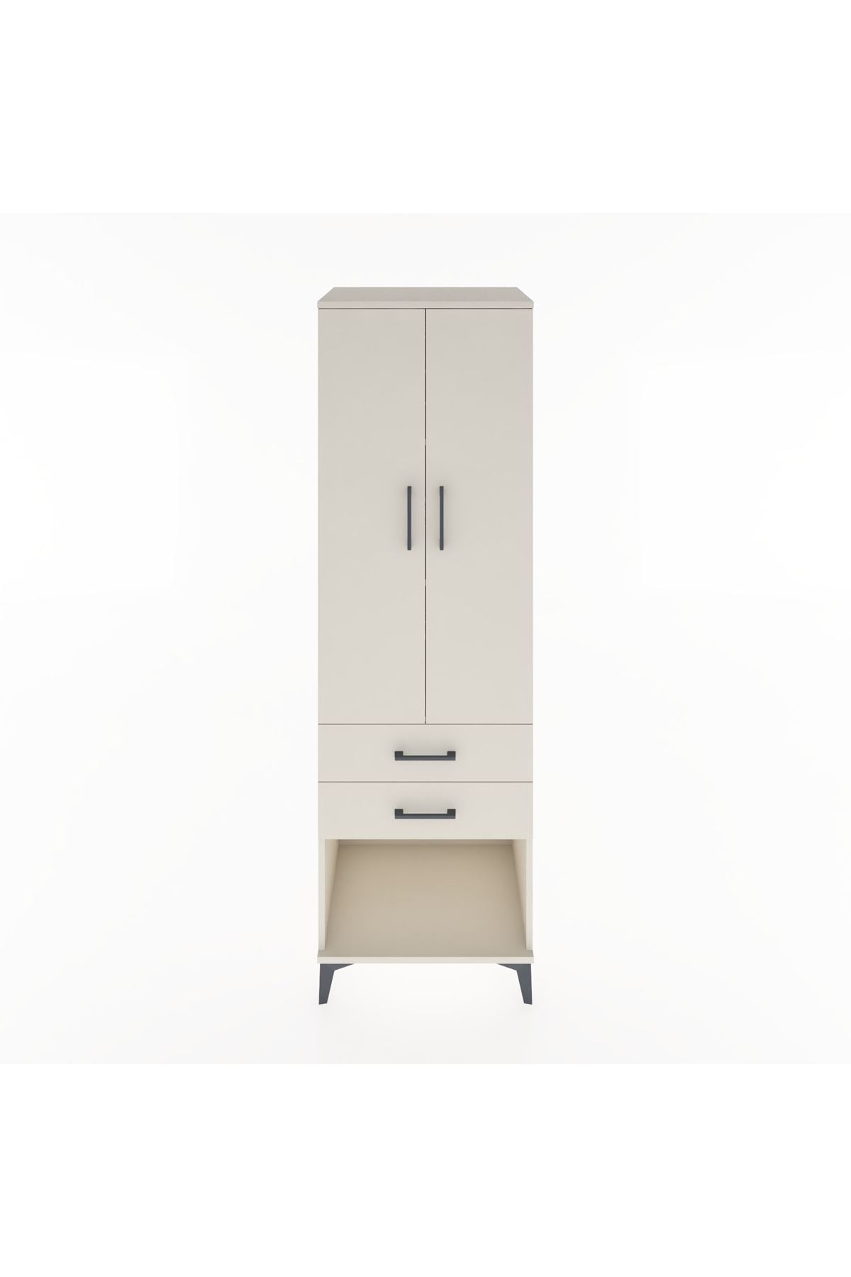 Hyperion Dolap 3 Raflı 2 Çekmeceli 2 Kapaklı 60x44x195 - S59M110V1B