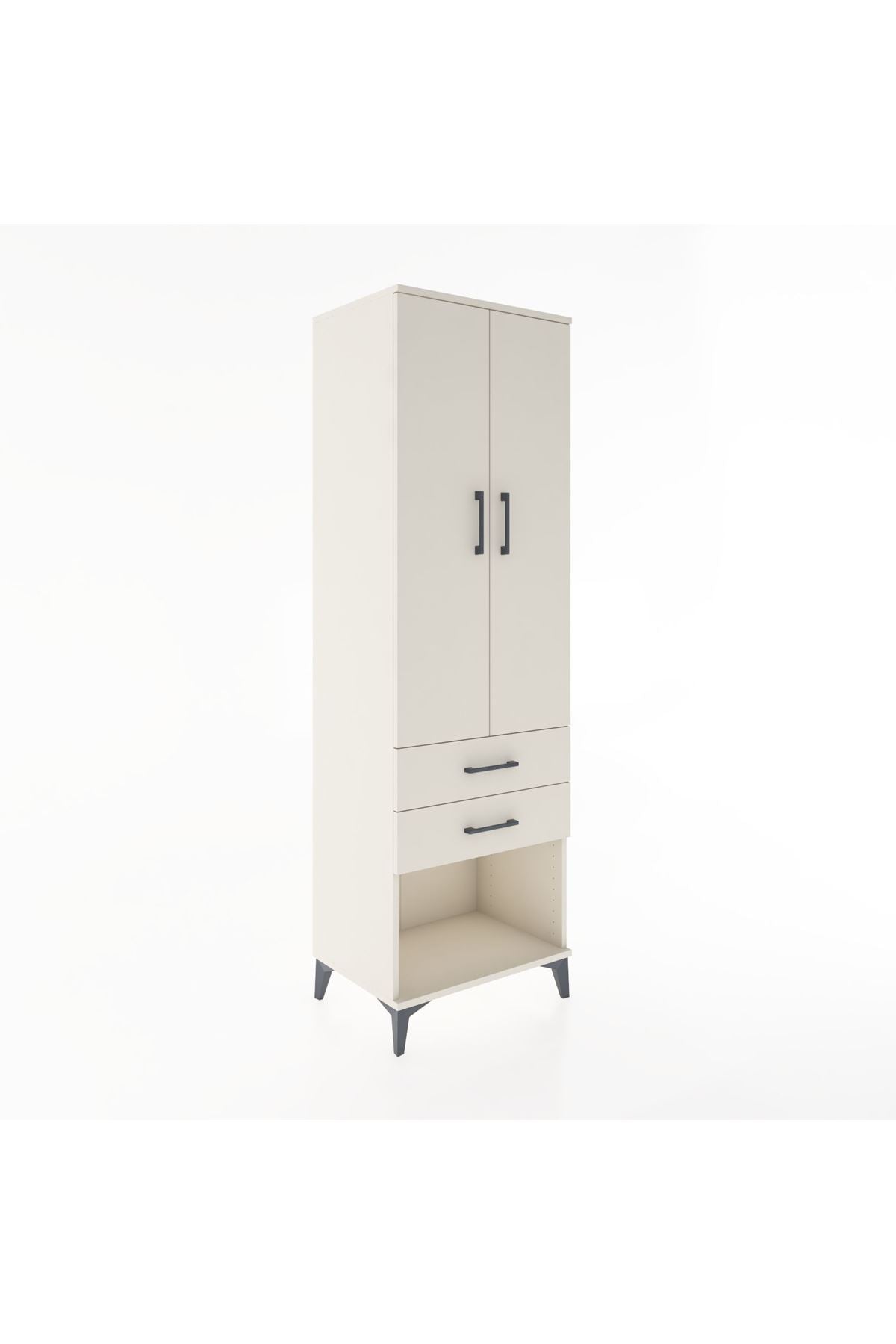 Hyperion Dolap 3 Raflı 2 Çekmeceli 2 Kapaklı 60x44x195 - S59M110V1B