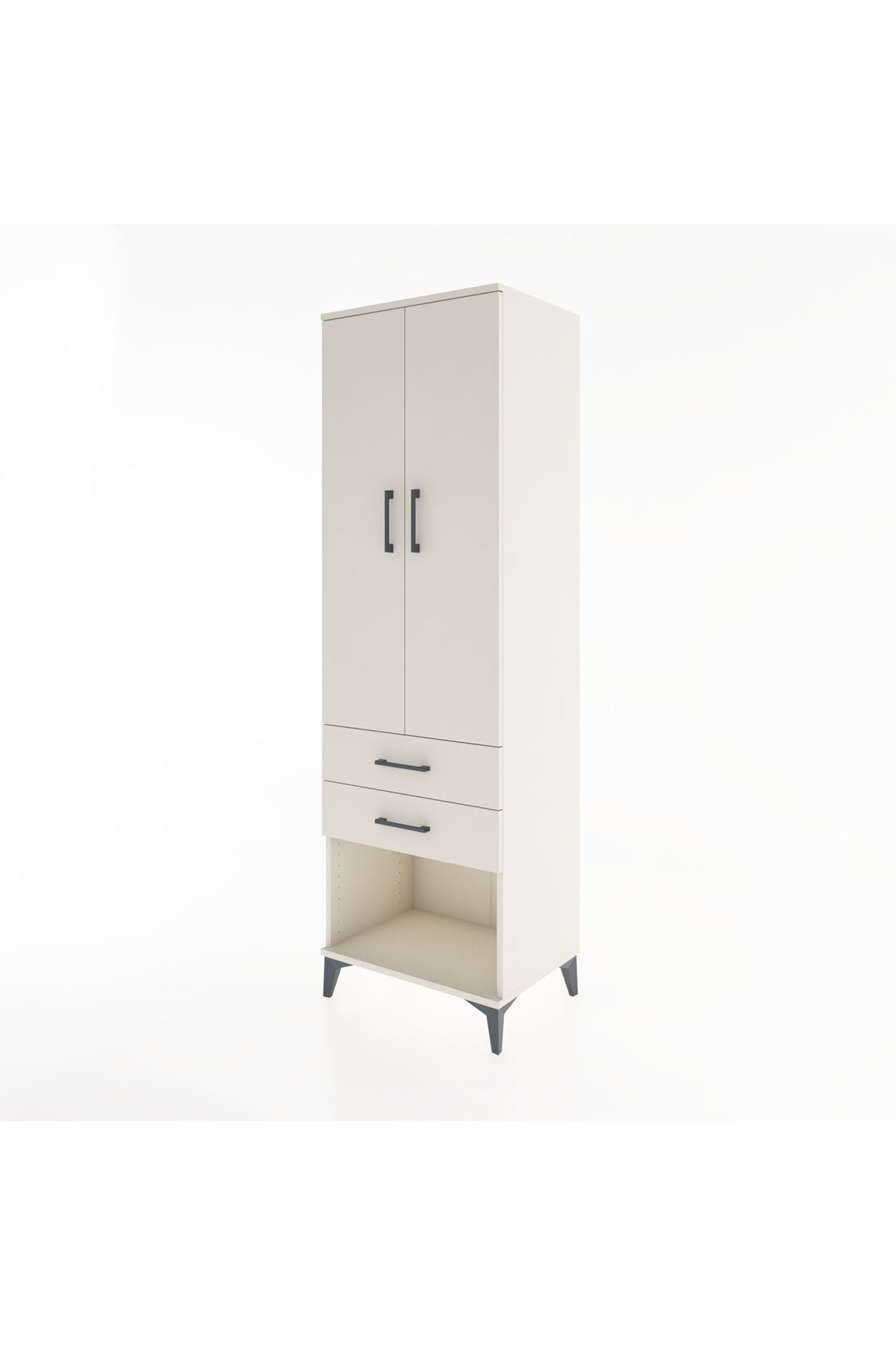 Hyperion Dolap 3 Raflı 2 Çekmeceli 2 Kapaklı 60x44x195 - S59M110V1B