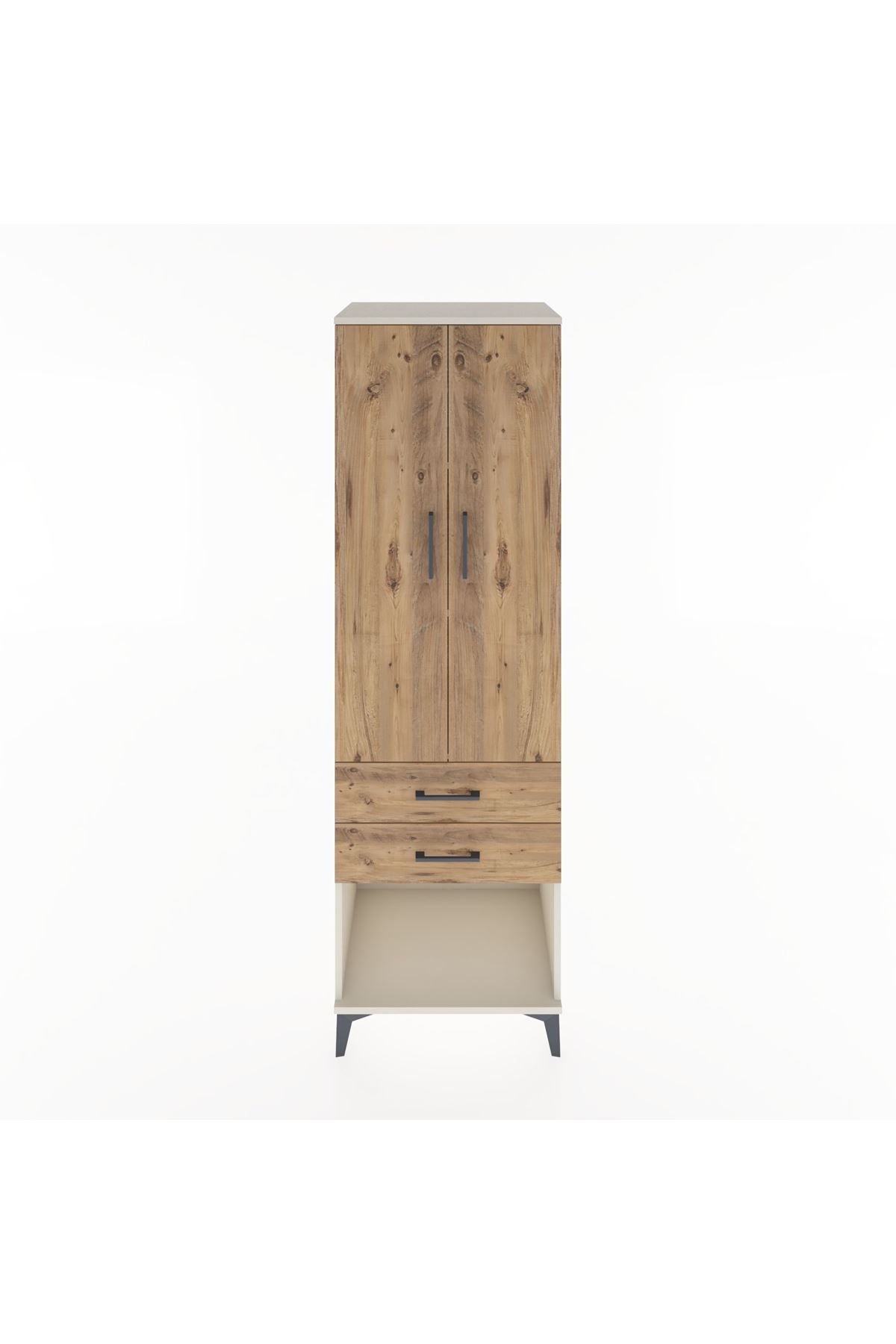 Hyperion Dolap 3 Raflı 2 Çekmeceli 2 Kapaklı 60x44x195 - S59M110V3B