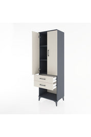 Hyperion Dolap 3 Raflı 2 Çekmeceli 2 Kapaklı 60x44x195 - S59M110V4B