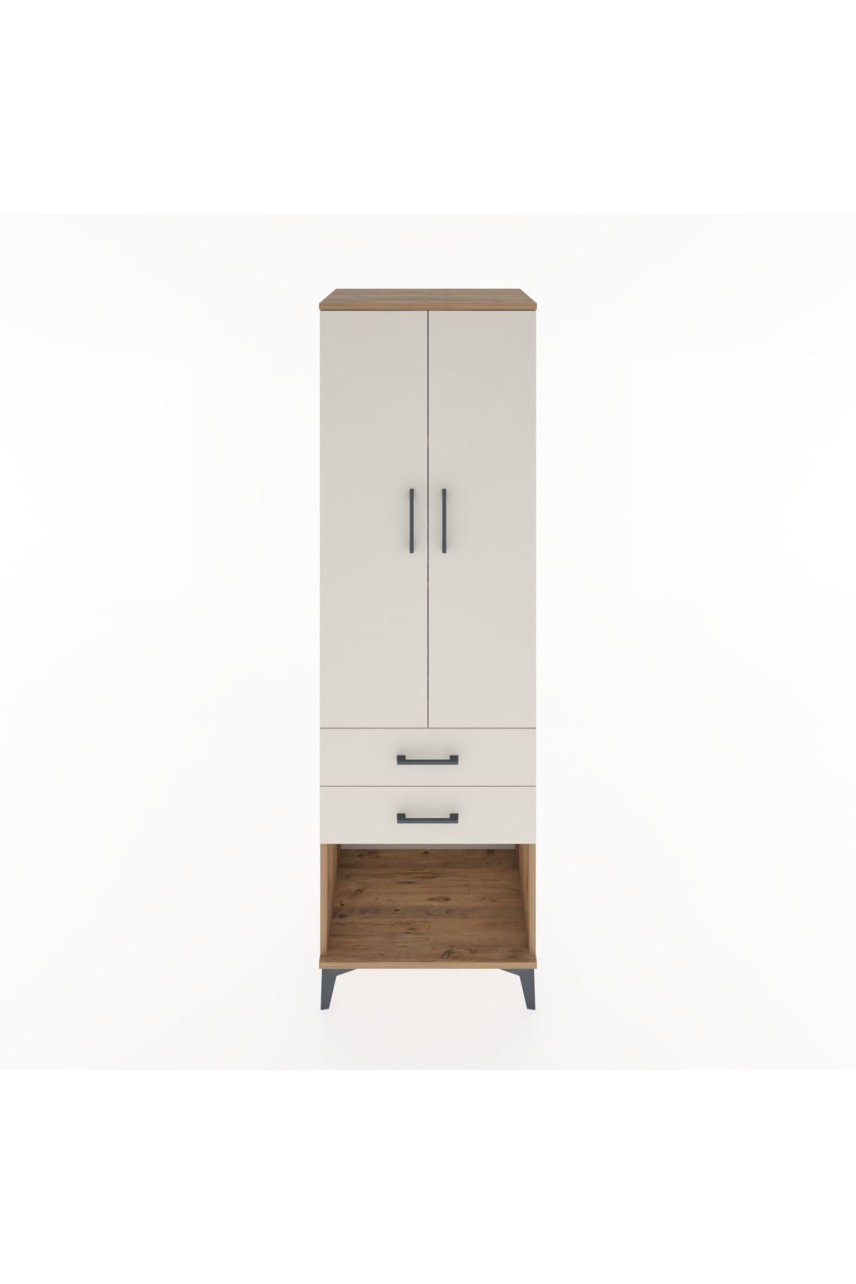 Hyperion Dolap 3 Raflı 2 Çekmeceli 2 Kapaklı 60x44x195 - S59M110V7B