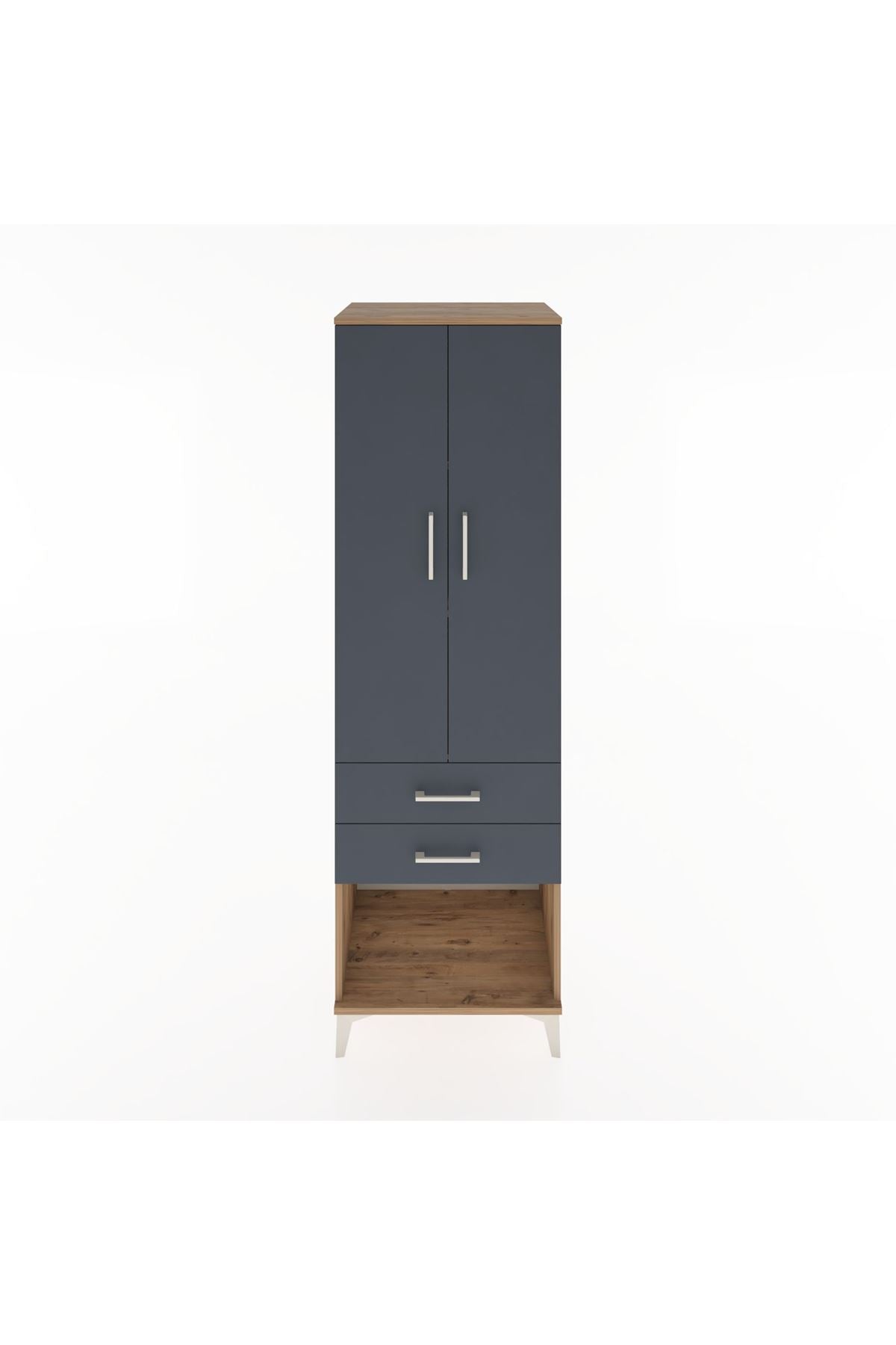 Hyperion Dolap 3 Raflı 2 Çekmeceli 2 Kapaklı 60x44x195 - S59M110V8B