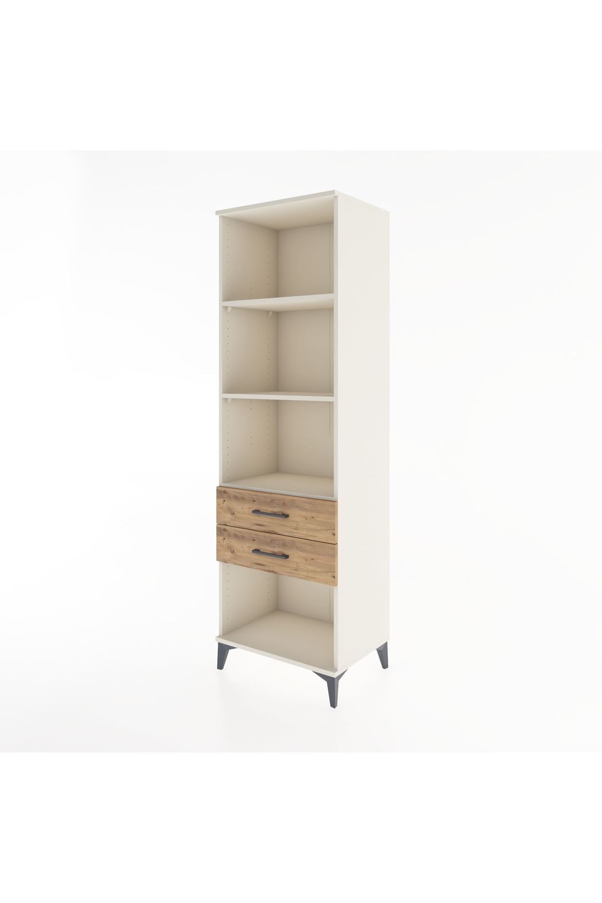Hyperion Dolap 3 Raflı 2 Çekmeceli 60x44x195 - S59M111V3B
