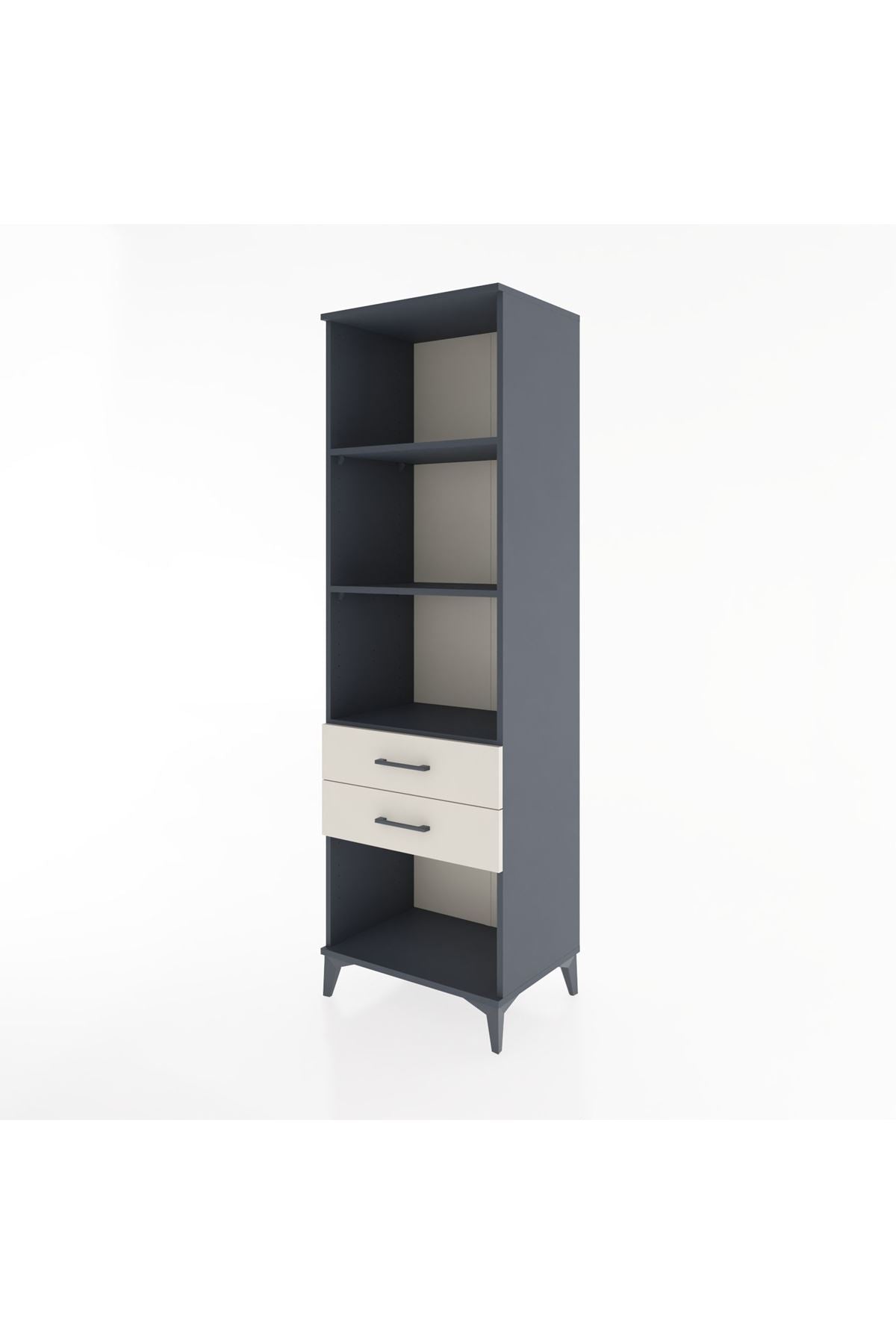 Hyperion Dolap 3 Raflı 2 Çekmeceli 60x44x195 - S59M111V4B