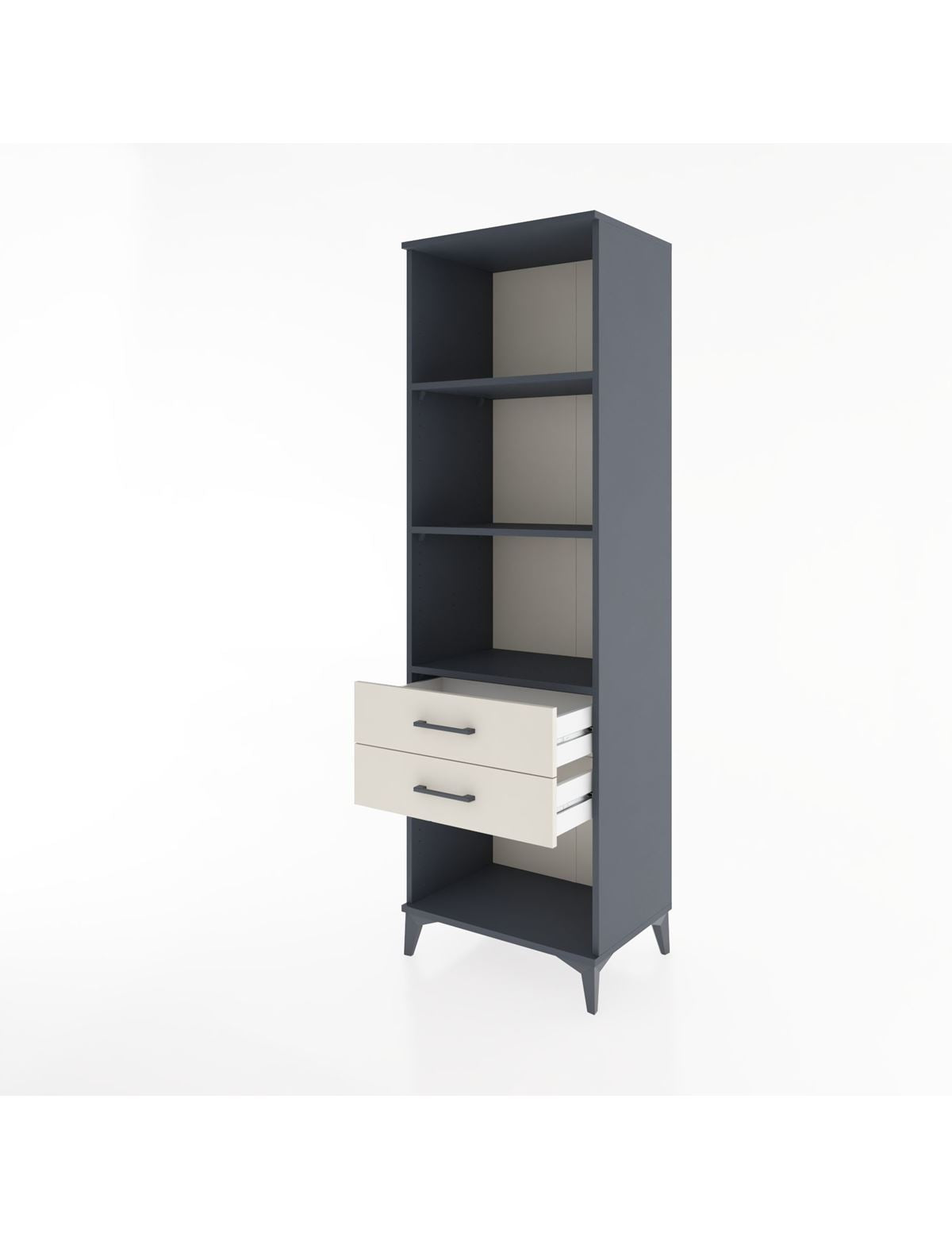 Hyperion Dolap 3 Raflı 2 Çekmeceli 60x44x195 - S59M111V4B