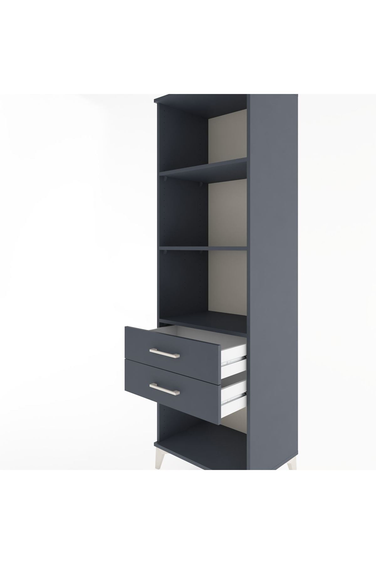 Hyperion Dolap 3 Raflı 2 Çekmeceli 60x44x195 - S59M111V5B