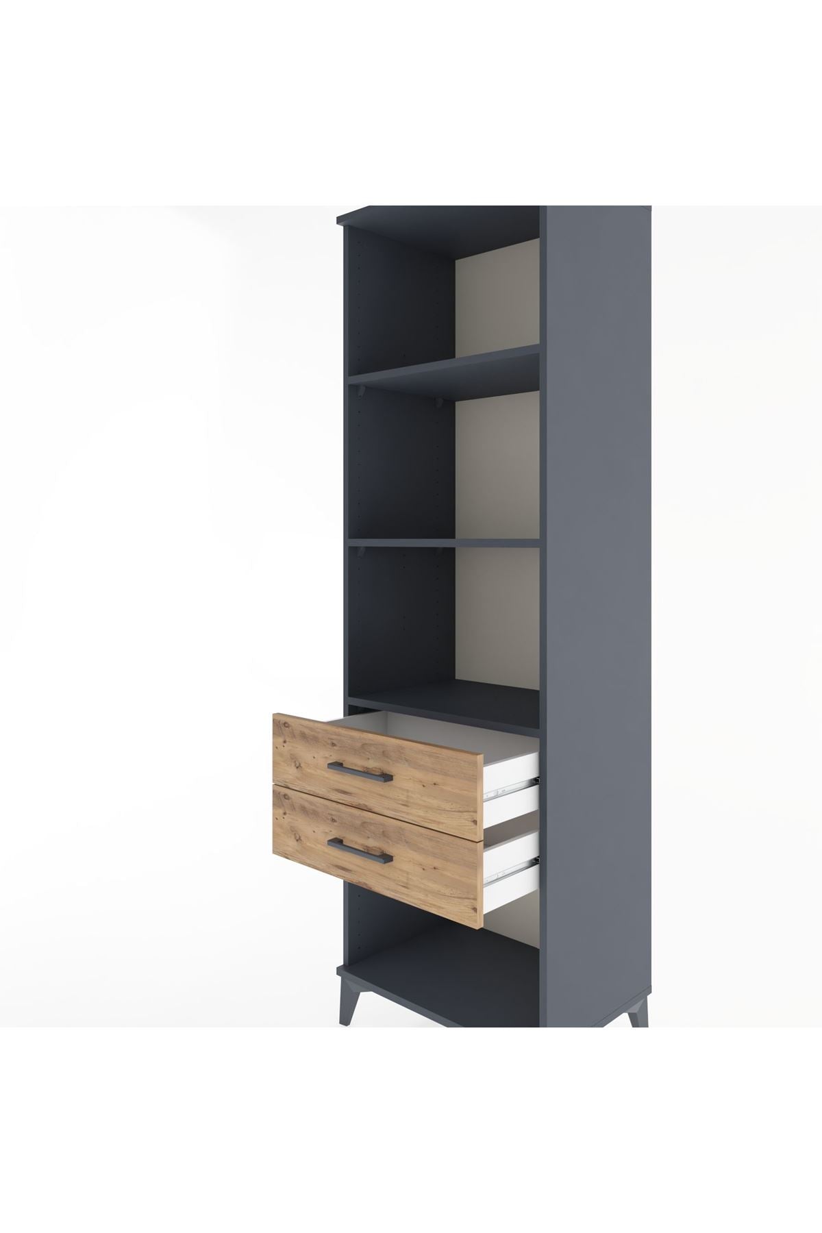 Hyperion Dolap 3 Raflı 2 Çekmeceli 60x44x195 - S59M111V6B