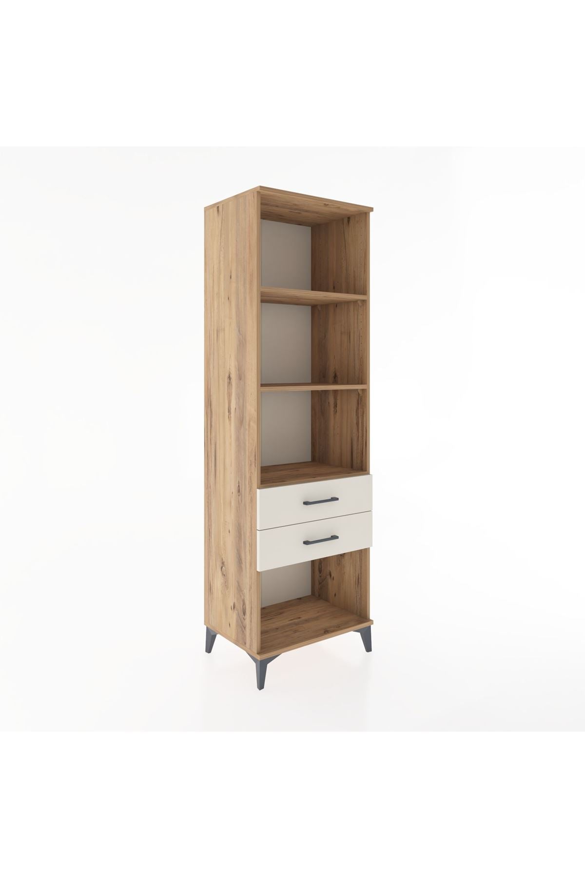 Hyperion Dolap 3 Raflı 2 Çekmeceli 60x44x195 - S59M111V7B
